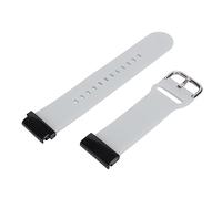 DAUZ Watch Strap, Sweatproof Replacement Waterproof Stainless Steel Buckle Silicone Watch Strap Seamless Fit for 26mm Athletic Smart Watch (Gray)