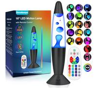 Davalampa 17 Colours Changing Large Liquid Motion Lamps with Remote: 16 Inch Giant LED Night Light for Kids Adults - Relaxing Table lamp Glitter Mood Lighting for Home Office Decor Christmas Gifts