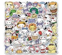DAVBNM 100 Pcs Cute Stickers, Anime Stickers, Kawaii Stickerss, Scrapbook Stickerss, for Laptop, Cars, Phone, Water Bottle, Skateboard, Suitcase, Guitar, Pad