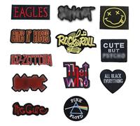 DAVBNM 12 Pieces Iron on Patches, Embroidered Iron On Patches, Repair Patch, Embroidered Applique, DIY Sew Applique, for Jackets, Jeans, Clothes, Backpacks