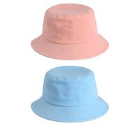DAVBNM 2 Pcs Kids Summer Bucket Hatss, Toddler Baby Sun Hats, Kids Smile Face Sun Hat Boys Girls, Beach Hats Caps, Wide Brim Outdoor Play Hat for Boys Girls for 2-4 Years