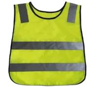 DAVBNM 2 Pieces Kids High Vis Vest, High Visibility Reflective Vest Hi Vis Visibility Unisex Childrens Safety Jacket with Reflective Strips for Kids Outdoor, Universal Size 2-12 Years