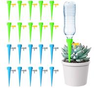 DAVBNM 20 Pcs Automatic Plant Watering Spike Self Watering Drip Irrigation System with Slow Release Control Valve Switch Bottle Drip Irrigation System, Plant Pot Waterings Devices for Garden Plants