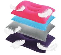 DAVBNM 4 Pcs Inflatable Pillows, Blow Up Pillows, Portable Camping Pillow, Perfect for Travel, Camping, Outdoors, Fishing, Beach, 34 * 22cm, 43 x 27cm