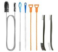DAVBNM 7 Pcs Drain Unblocker and Cleaner Tool Shower Drain Unblocker Cleaner Brush Tool Drain Cleaner Tool Set, Double Ended Nylon Pipe Cleaner Brush, Plumbing Unclogger Tool Bathroom Shower Kitchen
