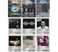 DAVBNM 9 PCS Band Album Cover, Music Album Cover Posters, Band Poster, Canvas Wall Art, Arctic Monkey Poster, Wall Art Decor for Bedroom