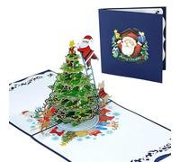 DAVBNM Christmas Tree Pop Up Card, 3D Popup Christmas Cards, for Adults and Kids-With Envelope-14.3 x 22.5cm