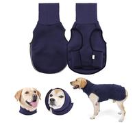 DAVBNM Dog Anxiety Jacket, Calming Dog Anxiety Jacket, Reflective Strips Calming Coat for Noise and Stress Relief