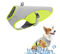 DAVBNM Dog Cooling Vest, Breathable Cooler Jacket for Dog Comfortable Pet Cooling Coat Lightweight Summer Cooler Harness for Medium Large Dogs Walking Outdoor (L)