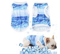 DAVBNM Dog Cooling Vest, Breathable Pet Cool Vest Lightweight Comfortable Pet Cooling Coat Summer Cooler Harness for Medium Large Dogs Walking Outdoor