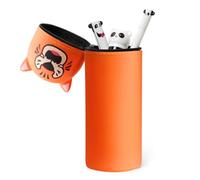DAVBNM Silicone Pencil Case, Kawaii Table Pen Holder Pen Bag, Stationery Pouch for School & Office Supplies, Tiger Pencilcase for Boys and Girls
