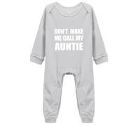 Davcielaora Don't Make Me Call My Auntie Unisex Toddler Romper Footed Coverall Baby Bodysuit