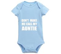 Davcielaora Don't Make Me Call My Auntie Unisex Toddler Romper Short Sleeve Baby Bodysuit