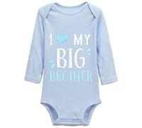 Davcielaora I Love My Big Brother Infant Single Peace Long Sleeve Short Sleeve Unisex Bodysuits