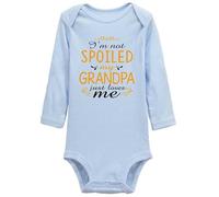 Davcielaora I'm Not Spoiled My Grandpa Just Loves Me for Baby girls boys' Romper Long Sleeve