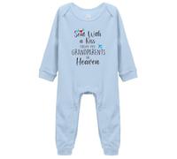 Davcielaora Sent With A Kiss From My Grandparents In Heaven Baby Birth Announcement Bodysuits