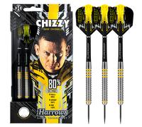 Dave Chisnall 80% Tungsten Steel Tip Darts by Harrows - 21 22 23 24 25 or 26g