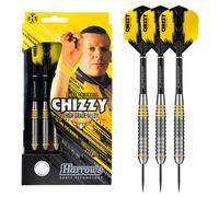 (Black, 22g) Harrows Dave Chisnall Chizzy Alloy Darts Black/Yellow