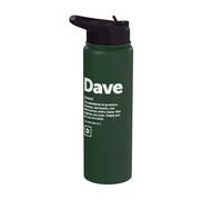 Dave Definition Funny Name Stainless Steel Insulated Water Bottle