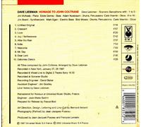 Dave Liebman - Homage to John Coltrane