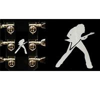 Dave Mustaine Guitar Sticker Vinyl From Headstock Guitar & Bass (White)