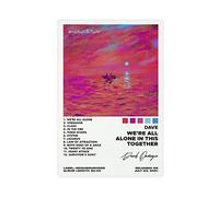 Dave Poster Were All Alone In This Together Tracklist Album Poster Canvas Poster Bedroom Decor Sports Landscape Office Room Decor Gift Unframe-style 16x24inch(40x60cm)