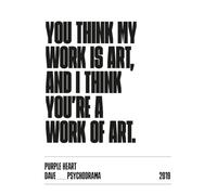 DAVE “Psychodrama” Inspired Typography Print - Unique UK Rap & Grime Wall Art | Modern Typographic Poster | Music Print for Studio or Lounge | Unique White Work Of Art (A2 Unframed)