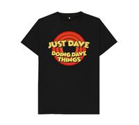 Dave T-Shirt Retro Name Humor Tee, Funny Dave T-Shirt for Men - Dave Retro Name Graphic Tee - Novelty Gift Black