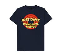 Dave T-Shirt Retro Name Humor Tee, Funny Dave T-Shirt for Men - Dave Retro Name Graphic Tee - Novelty Gift Navy Blue