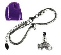 Dave The Bunny Armadillo Charm Jewelry, M, Stainless Steel, No Gemstone