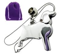 Dave The Bunny Beagle Necklace for Women - Dog Necklace for Dog Mom - Stainless Steel Snake Chain with Metal Alloy Charm - Beagle Decor Gift for Pet Lovers