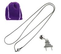 Dave The Bunny Electrical Engineering Inspired Stainless Steel Snake Chain with Metal Alloy Charm - Perfect Electrician Accessories - Unique Electrician Gifts for Men