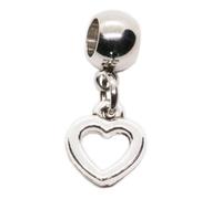 Dave The Bunny Elegant Heart Charms - Metal Alloy Heart Charm Pendant for Jewelry Making, Crafting, and Gift Ideas - Great for Bracelets, Necklaces, and Keychains - Durable and Stylish Design
