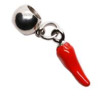 Dave The Bunny Elegant Red Pepper Charm Pendant - Chili Pepper Jewelry for Red Decor Enthusiasts - Hot Charm For Unique Jewelry Collection