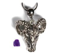 Dave The Bunny Goat Necklace, Stainless Steel, No Gemstone