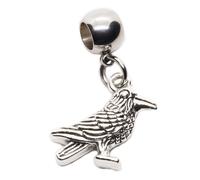 Dave The Bunny Gothic Decor Raven Charm Pendant - Elegant Crow and Raven Charm for Horror Decor and Witch Decor Enthusiasts - Great Gothic Gift for Halloween or Occult Rituals