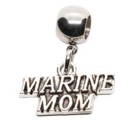 Dave The Bunny Marine Mom Charm - Thoughtful Mothers Day Gifts for Proud Marine Corps Mothers - Unique Marine Mom Gift for Celebrating Strength and Support - Elegant Keepsake for Military Families