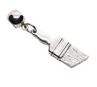Dave The Bunny Paint Brush Charm for Artists - Elegant Painter Gift Featuring Paint Brushes Design - Great Addition to Painting Supplies for Art Enthusiasts - Unique Accessory for Creative Souls