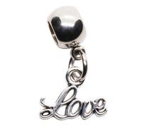 Dave The Bunny Stainless Steel Charm Bead, I Love You Script Dangle for Bracelets and Necklaces, I Love You to the Moon and Back Gift Accessory