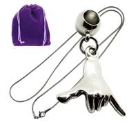 Dave The Bunny Surf Necklace - Hang Ten Necklace Stainless Steel Snake Chain with Metal Alloy Charm - Premium Surfing Accessories for Enthusiasts - Elegant Surf Accessories for Surfing Decor