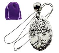 Dave The Bunny Tree of Life Necklace Men and Women will Love with Stainless Steel Snake Chain and Metal Alloy Charm - Elegant Family Tree Jewelry - Great for Celebrating Heritage and Family Bonds