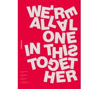 DAVE “We’re All Alone in This Together” Inspired Typography Print - Unique Grime & UK Rap Wall Art | Modern Typographic Poster | British Music Print for Bedroom, Studio or Office (A2 Unframed)