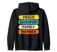 Davenport Surname Proud Family Member Davenport Zip Hoodie
