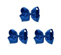 Davfiecn 3Pcs Bow Hair Clip,Blue Hair Bows for Women,Big Bow Hairpin Ribbon Pins Ponytail Holder Large Bowknot Hair Barrette for Women,Hair Clips Accessories for Girl Christmas Birthday Wedding Valen