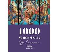 DAVICI Wooden Puzzle | C9 - Triptych | 1000 Pieces | Entertainment for Adults and Children | Psychic Challenge | Unique Shapes | Incredible Designs | Lace Decoration | Gift |