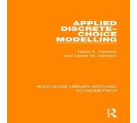 David A. Hensher Applied Discrete-Choice Modelling Hardcover Book David A. Hensher Multicolor