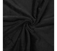 David accessories Fabric Soft Plush Thin Sheer Fabric by The Yard 62" Wide Blanket, Change Station Cover, Pillow, Scarf (Black, 1 Yard)