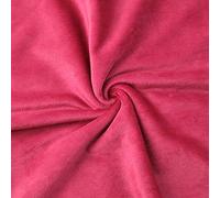 David accessories Minky Fabric Soft Plush and Skin Friendly Thickened Sheer Fabric by The Yard 62" Wide Blanket, Change Station Cover, Pillow, Scarf (Wine Red, 1 Yard)