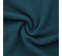 David accessories Solid Color Bullet Textured Liverpool Fabric 4 Way Stretch Spandex Knit Fabric by The Yard for Head Wrap Accessories (Peacock Blue)