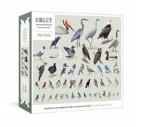 David Allen Sibley Sibley Backyard Birding Puzzle Jigsaw Book in White David Allen Sibley White
